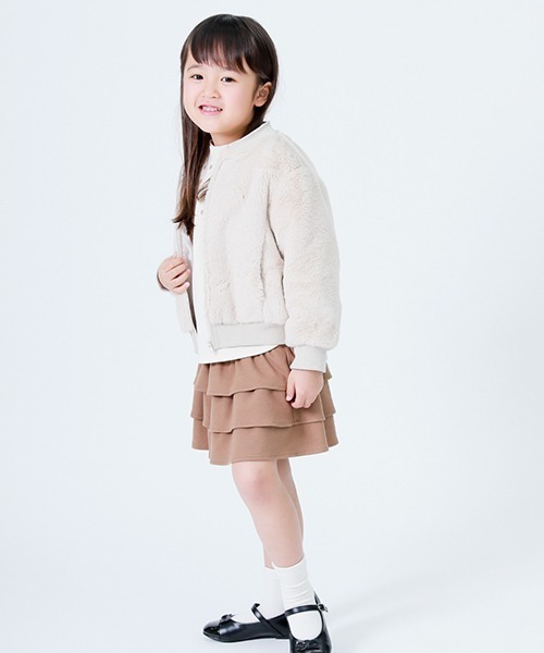 COMME CA ISM(コムサイズム)の「フェイクファー ブルゾン(ブルゾン・キッズ・ベージュ/キャメル・140/150/110cm/100cm/120cm/130cm)」の16枚目の写真