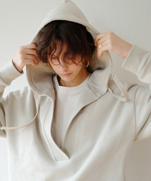 CLANE（クラネ）の「【CLANE(クラネ)】メキシカンスウェットパーカー（パーカー・レディース・ブラック/アイボリー・1）」の6枚目の写真