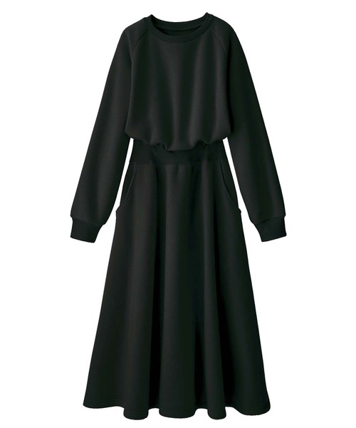 GeeRA(ジーラ)の「ラグランスウェットワンピース(ワンピース・レディース・ブラック/グレー/ピンク/モカ・SMALL/MEDIUM/LARGE/X-LARGE/XX-LARGE)」の11枚目の写真