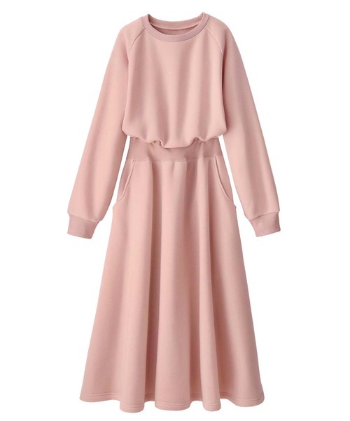 GeeRA(ジーラ)の「ラグランスウェットワンピース(ワンピース・レディース・ブラック/グレー/ピンク/モカ・SMALL/MEDIUM/LARGE/X-LARGE/XX-LARGE)」の8枚目の写真