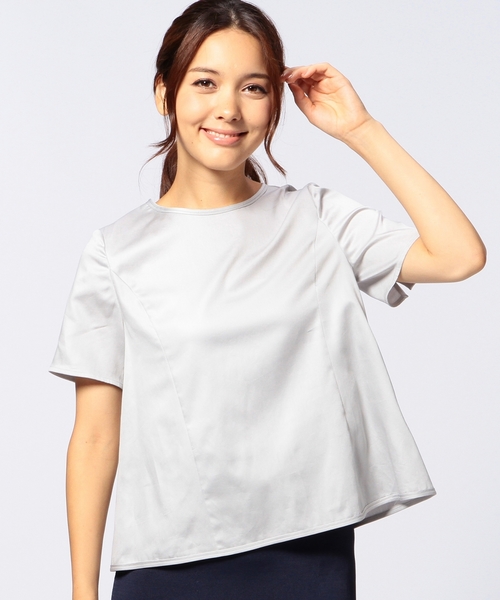 UNITED ARROWS（ユナイテッドアローズ）の「UAB C C/N フレア Tシャツ ◆（シャツ/ブラウス・レディース・オフホワイト/ブラック/ライトグレー・40/38）」の3枚目の写真