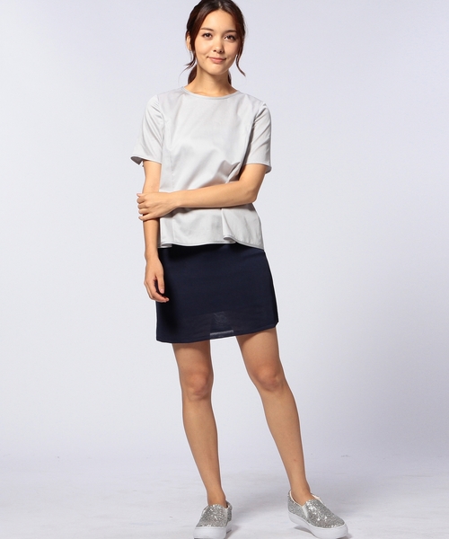 UNITED ARROWS（ユナイテッドアローズ）の「UAB C C/N フレア Tシャツ ◆（シャツ/ブラウス・レディース・オフホワイト/ブラック/ライトグレー・40/38）」の15枚目の写真