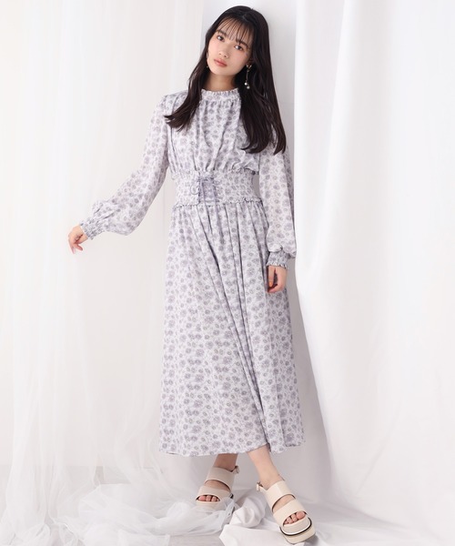 one after another NICE CLAUP（ワンアフターアナザーナイスクラップ）の「プチハイコルセットワンピース（ワンピース・レディース・グリーン/アイボリー/グリーン系その他/パープル系その他・FREE）」の4枚目の写真