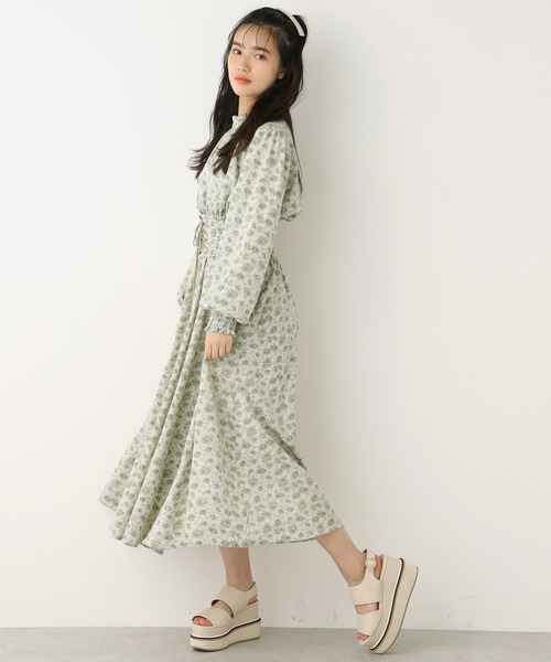 one after another NICE CLAUP（ワンアフターアナザーナイスクラップ）の「プチハイコルセットワンピース（ワンピース・レディース・グリーン/アイボリー/グリーン系その他/パープル系その他・FREE）」の20枚目の写真