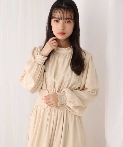 one after another NICE CLAUP（ワンアフターアナザーナイスクラップ）の「プチハイコルセットワンピース（ワンピース・レディース・グリーン/アイボリー/グリーン系その他/パープル系その他・FREE）」の17枚目の写真