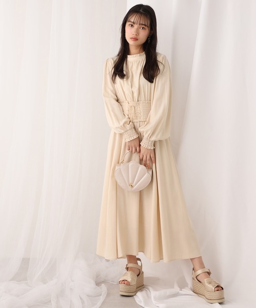 one after another NICE CLAUP（ワンアフターアナザーナイスクラップ）の「プチハイコルセットワンピース（ワンピース・レディース・グリーン/アイボリー/グリーン系その他/パープル系その他・FREE）」の11枚目の写真