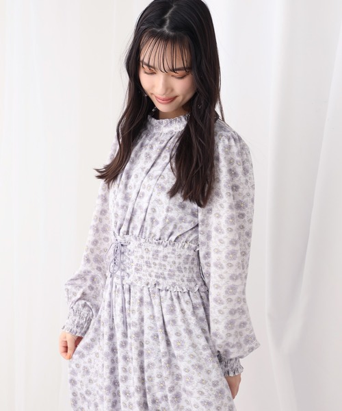 one after another NICE CLAUP（ワンアフターアナザーナイスクラップ）の「プチハイコルセットワンピース（ワンピース・レディース・グリーン/アイボリー/グリーン系その他/パープル系その他・FREE）」の7枚目の写真