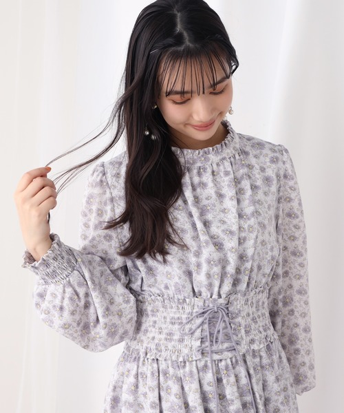 one after another NICE CLAUP（ワンアフターアナザーナイスクラップ）の「プチハイコルセットワンピース（ワンピース・レディース・グリーン/アイボリー/グリーン系その他/パープル系その他・FREE）」の8枚目の写真