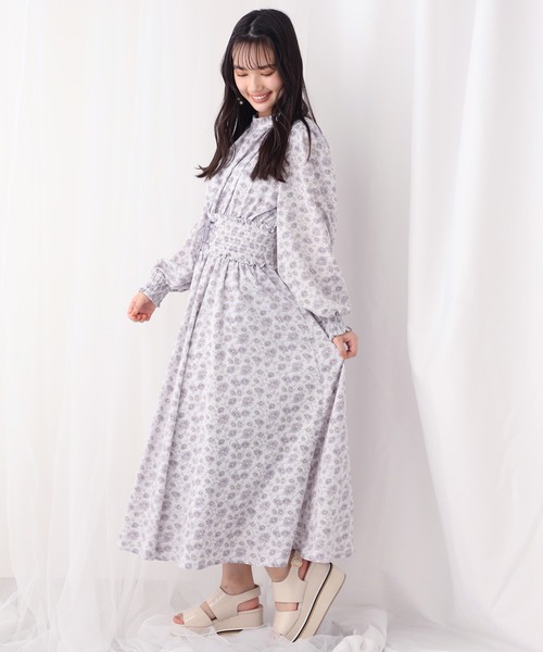 one after another NICE CLAUP（ワンアフターアナザーナイスクラップ）の「プチハイコルセットワンピース（ワンピース・レディース・グリーン/アイボリー/グリーン系その他/パープル系その他・FREE）」の5枚目の写真