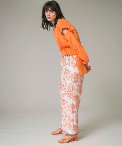 maison special オレンジシアー　ロングシャツ 中古・古着通販】MAISON SPECIAL (メゾンスペシャル) ストライプ