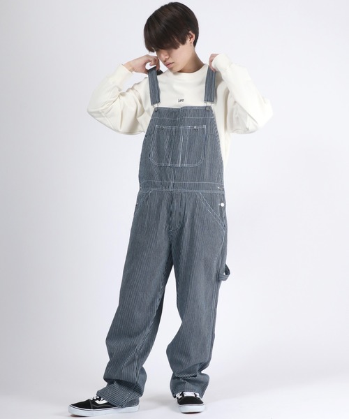 カラー・デニムオーバーオール/サロペット/オールインワン ユニ