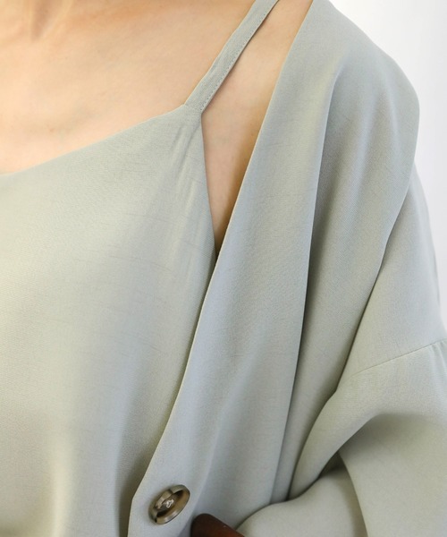 select MOCA（セレクトモカ）の「2020 SS ルーズジャケット３点セット（セットアップ・レディース・サックスブルー/ミント/レンガ・FREE）」の18枚目の写真