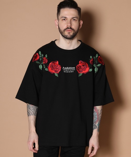 JACKROSE（ジャックローズ）の「JE-Shoulder Rose 半袖Tシャツ（Tシャツ/カットソー・メンズ・ホワイト/ブラック/ホワイト系その他2/ブラック系その他2・M/L）」の10枚目の写真