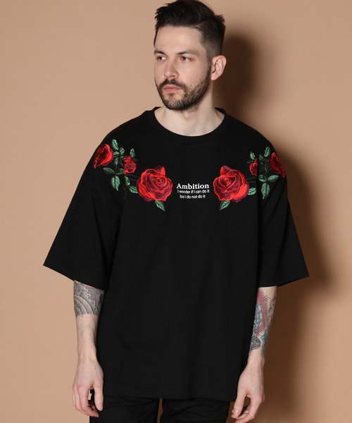 JACKROSE（ジャックローズ）の「JE-Shoulder Rose 半袖Tシャツ（Tシャツ/カットソー・メンズ・ホワイト/ブラック/ホワイト系その他2/ブラック系その他2・M/L）」の11枚目の写真