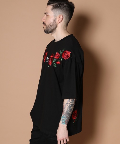 JACKROSE（ジャックローズ）の「JE-Shoulder Rose 半袖Tシャツ（Tシャツ/カットソー・メンズ・ホワイト/ブラック/ホワイト系その他2/ブラック系その他2・M/L）」の13枚目の写真
