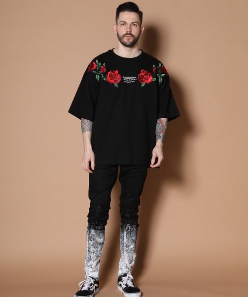 JACKROSE（ジャックローズ）の「JE-Shoulder Rose 半袖Tシャツ（Tシャツ/カットソー・メンズ・ホワイト/ブラック/ホワイト系その他2/ブラック系その他2・M/L）」の15枚目の写真