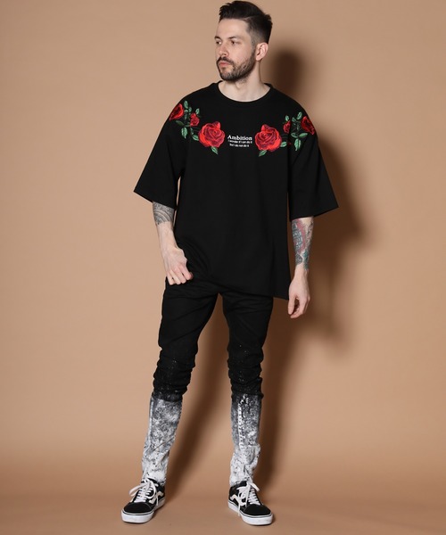JACKROSE（ジャックローズ）の「JE-Shoulder Rose 半袖Tシャツ（Tシャツ/カットソー・メンズ・ホワイト/ブラック/ホワイト系その他2/ブラック系その他2・M/L）」の16枚目の写真