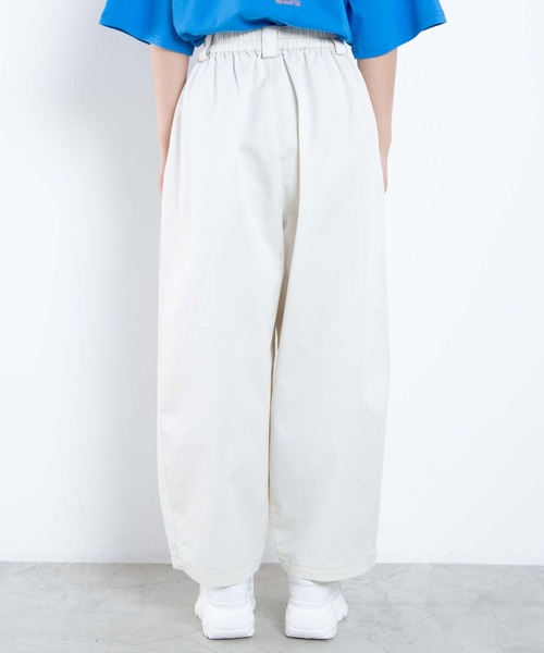 WEGO（ウィゴー）の「WEGO/チノカーブワイドパンツ（チノパンツ・レディース・ホワイト/ベージュ・FREE）」の8枚目の写真