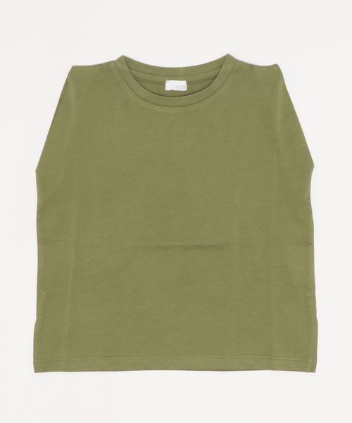 LOWRYS FARM（ローリーズファーム）の「ＢＡＳＩＣノースリーブ　889697（Tシャツ/カットソー・キッズ・チャコールグレー/オフホワイト/カーキ/オレンジ・MEDIUM/LARGE/X-LARGE）」の8枚目の写真