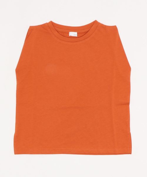 LOWRYS FARM（ローリーズファーム）の「ＢＡＳＩＣノースリーブ　889697（Tシャツ/カットソー・キッズ・チャコールグレー/オフホワイト/カーキ/オレンジ・MEDIUM/LARGE/X-LARGE）」の9枚目の写真