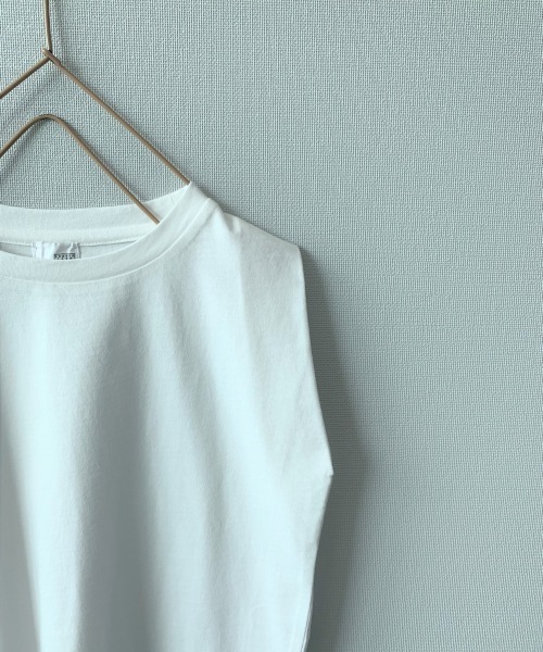 LOWRYS FARM（ローリーズファーム）の「ＢＡＳＩＣノースリーブ　889697（Tシャツ/カットソー・キッズ・チャコールグレー/オフホワイト/カーキ/オレンジ・MEDIUM/LARGE/X-LARGE）」の14枚目の写真