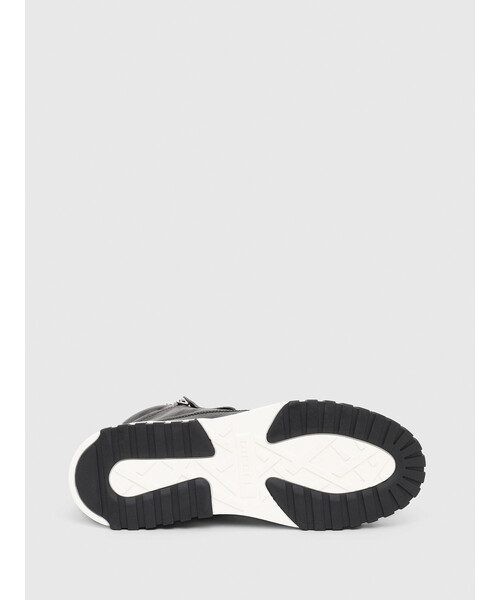 ロゴ レザー メタリック スニーカー S-LEROJI ZIP LOW（MEN）: メタリックレザースニーカー