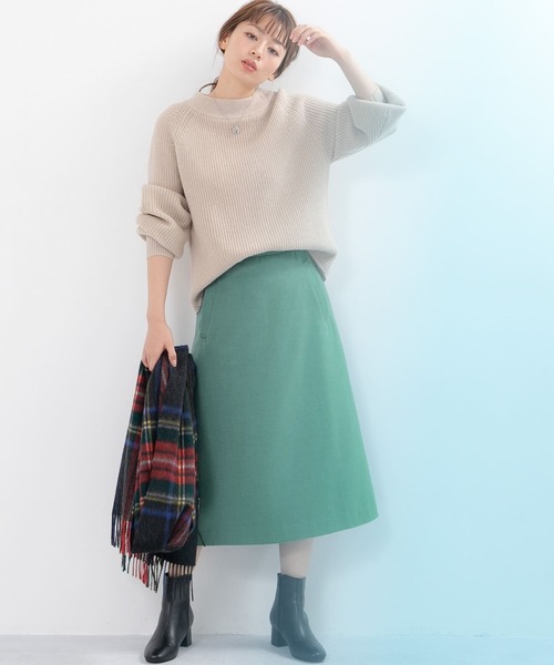 【アーバンリサーチ】新品：ビーバーミディスカート URBAN RESEARCH Sonny Label（アーバンリサーチサニーレーベル