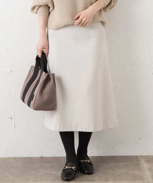 【アーバンリサーチ】新品：ビーバーミディスカート URBAN RESEARCH Sonny Label（アーバンリサーチサニーレーベル