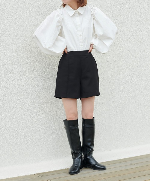 one after another NICE CLAUP（ワンアフターアナザーナイスクラップ）の「袖ボリューム刺繍ブラウス（シャツ/ブラウス・レディース・ベージュ/オフホワイト/チェック/グレー系その他・FREE）」の9枚目の写真