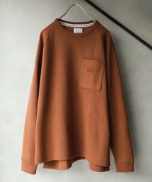 NUMBER (N)INE | 【NUMBER (N)INE】《別注》エアライトコットン ラグランスリーブ ポケットロゴ刺繍 ルーズロンT(Tシャツ/カットソー)