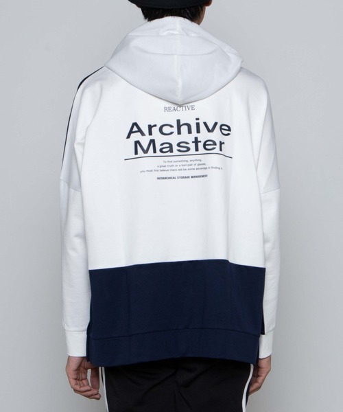 WEGO（ウィゴー）の「WEGO/ドルマンカラーブロックビッグシルエットパーカー（パーカー・メンズ・ベージュ/ネイビー/グレー・MEDIUM/LARGE）」の14枚目の写真