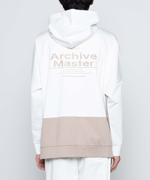 WEGO（ウィゴー）の「WEGO/ドルマンカラーブロックビッグシルエットパーカー（パーカー・メンズ・ベージュ/ネイビー/グレー・MEDIUM/LARGE）」の16枚目の写真