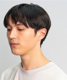 金属アレルギー対応「ieLS」ステンレス シンプルフープ イヤーカフイヤリング(片耳)