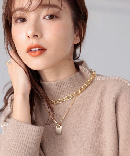 DONOBAN（ドノバン）の「ダブルチェーンネックレス（ネックレス・レディース・シルバー/ゴールド・ONESIZE）」の3枚目の写真