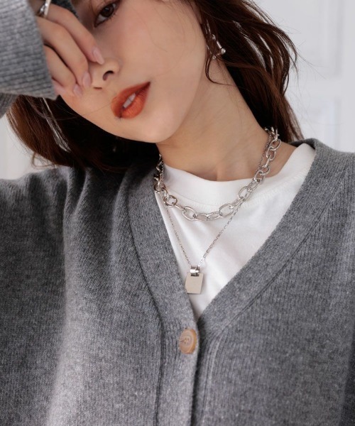 DONOBAN（ドノバン）の「ダブルチェーンネックレス（ネックレス・レディース・シルバー/ゴールド・ONESIZE）」の7枚目の写真