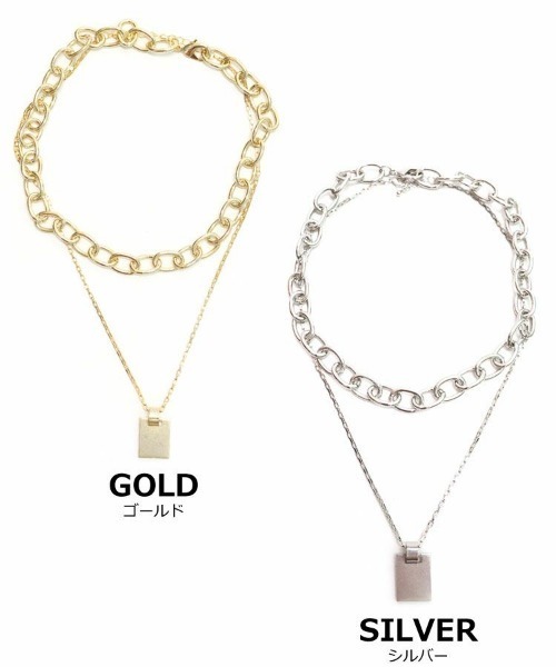 DONOBAN（ドノバン）の「ダブルチェーンネックレス（ネックレス・レディース・シルバー/ゴールド・ONESIZE）」の13枚目の写真