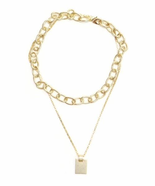 DONOBAN（ドノバン）の「ダブルチェーンネックレス（ネックレス・レディース・シルバー/ゴールド・ONESIZE）」の14枚目の写真