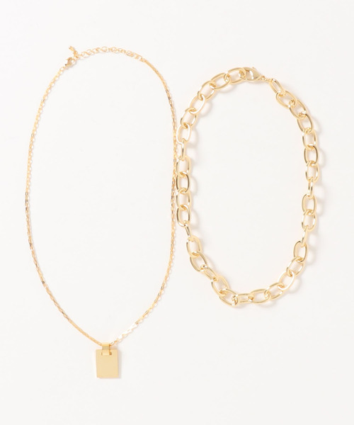 DONOBAN（ドノバン）の「ダブルチェーンネックレス（ネックレス・レディース・シルバー/ゴールド・ONESIZE）」の17枚目の写真