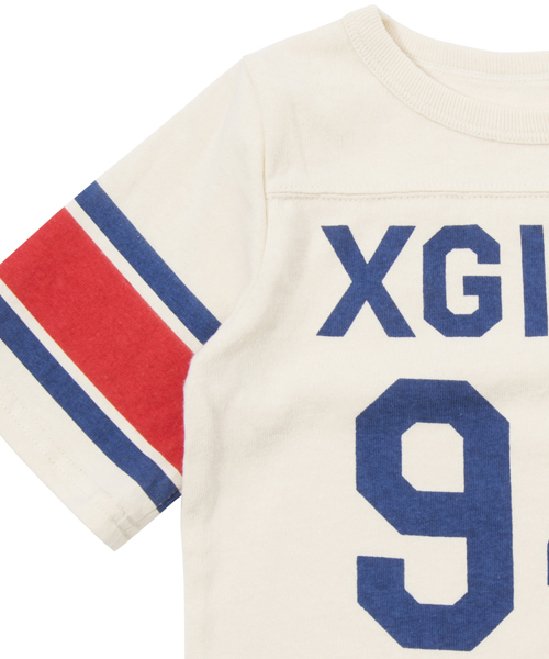 X-girl Stages（エックスガールステージス）の「NUMBERING H/S TEE(4T～7T)（Tシャツ/カットソー・キッズ・ホワイト/ネイビー/レッド・5T/6T/4T/7T）」の6枚目の写真