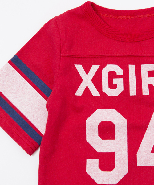 X-girl Stages（エックスガールステージス）の「NUMBERING H/S TEE(4T～7T)（Tシャツ/カットソー・キッズ・ホワイト/ネイビー/レッド・5T/6T/4T/7T）」の7枚目の写真