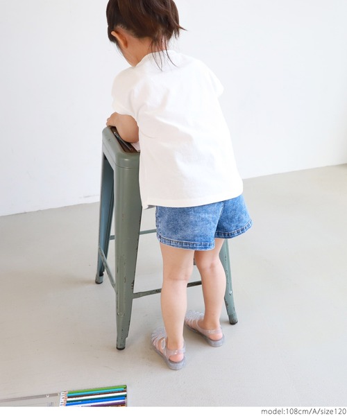 coca(coca)(コカ)の「キッズ フレンチスリーブTシャツ(Tシャツ/カットソー・キッズ・チャコールグレー/ホワイト・100/130/110/120)」の7枚目の写真