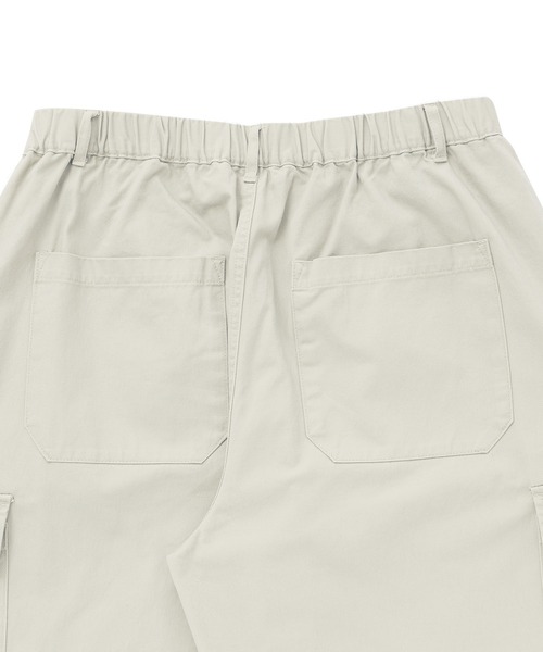 MONO-MART(モノマート)の「ワイドシルエット 6ポケット カツラギ ロング カーゴパンツ(カーゴパンツ・メンズ・アイボリー/グレー/チャコールグレー/ベージュ/ブラック/カーキ・L/M/S)」の10枚目の写真