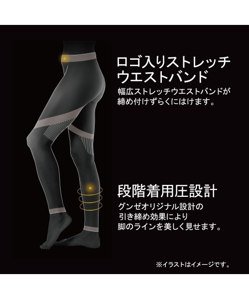 Rizap ライザップ カロリー消費アップレギンス 10分丈 ブースタータイプ