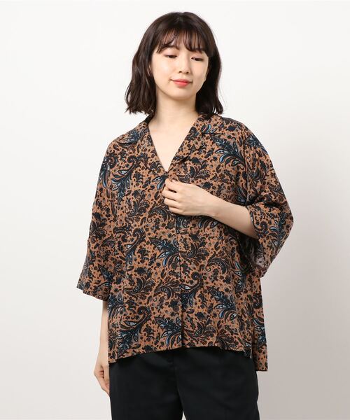セール Rag Machine エスニック柄開襟シャツ シャツ ブラウス Rag Machine ラグマシーン のファッション通販 Zozotown