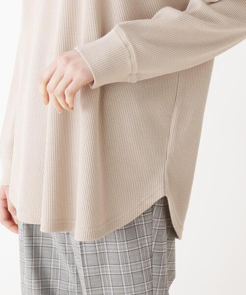 SHOO・LA・RUE（シューラルー）の「◆ワッフル前後2WAYロンT（Tシャツ/カットソー・レディース・チャコールグレー/ベージュ/オフホワイト・02/03/04）」の8枚目の写真