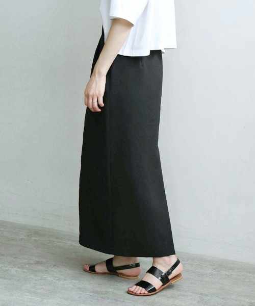 note et silence (ノートエシロンス)の「●△DICROS AIRO ベルト付ストレートスカート(スカート・レディース・ブラック/モカ・FREE)」の19枚目の写真