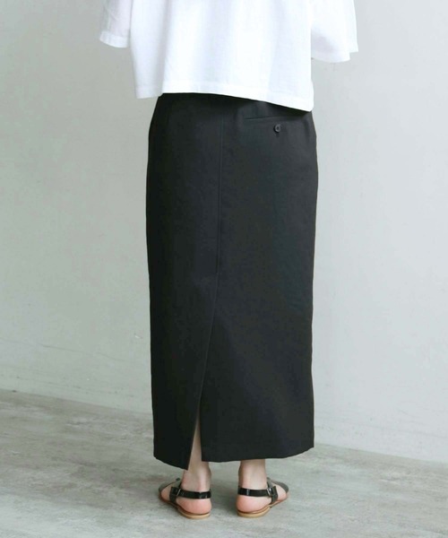 note et silence (ノートエシロンス)の「●△DICROS AIRO ベルト付ストレートスカート(スカート・レディース・ブラック/モカ・FREE)」の13枚目の写真