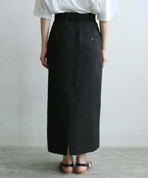 note et silence (ノートエシロンス)の「●△DICROS AIRO ベルト付ストレートスカート(スカート・レディース・ブラック/モカ・FREE)」の12枚目の写真