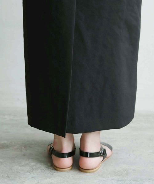 note et silence (ノートエシロンス)の「●△DICROS AIRO ベルト付ストレートスカート(スカート・レディース・ブラック/モカ・FREE)」の17枚目の写真