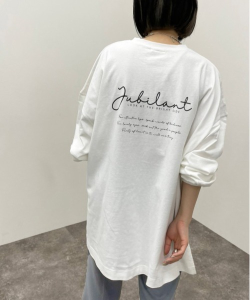 apres jour mignon(アプレジュールミニョン)の「アソートスリットロンT5 【ZOZOTOWN限定アイテム】(Tシャツ/カットソー・レディース・ブラック系その他/ブラック/アイボリー/ブラック系その他2/パープル/ホワイト系その他/ホワイト/オフホワイト/ホワイト系その他2・フリー/X-LARGE)」の4枚目の写真